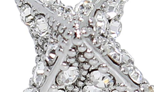 Allsaints Crystal Pavé Star Stud Earrings In Metallic