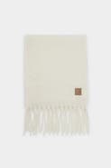Katie Loxton Oversized Recycled Tassel Scarf in Off White
