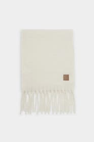 Katie Loxton Oversized Recycled Tassel Scarf in Off White