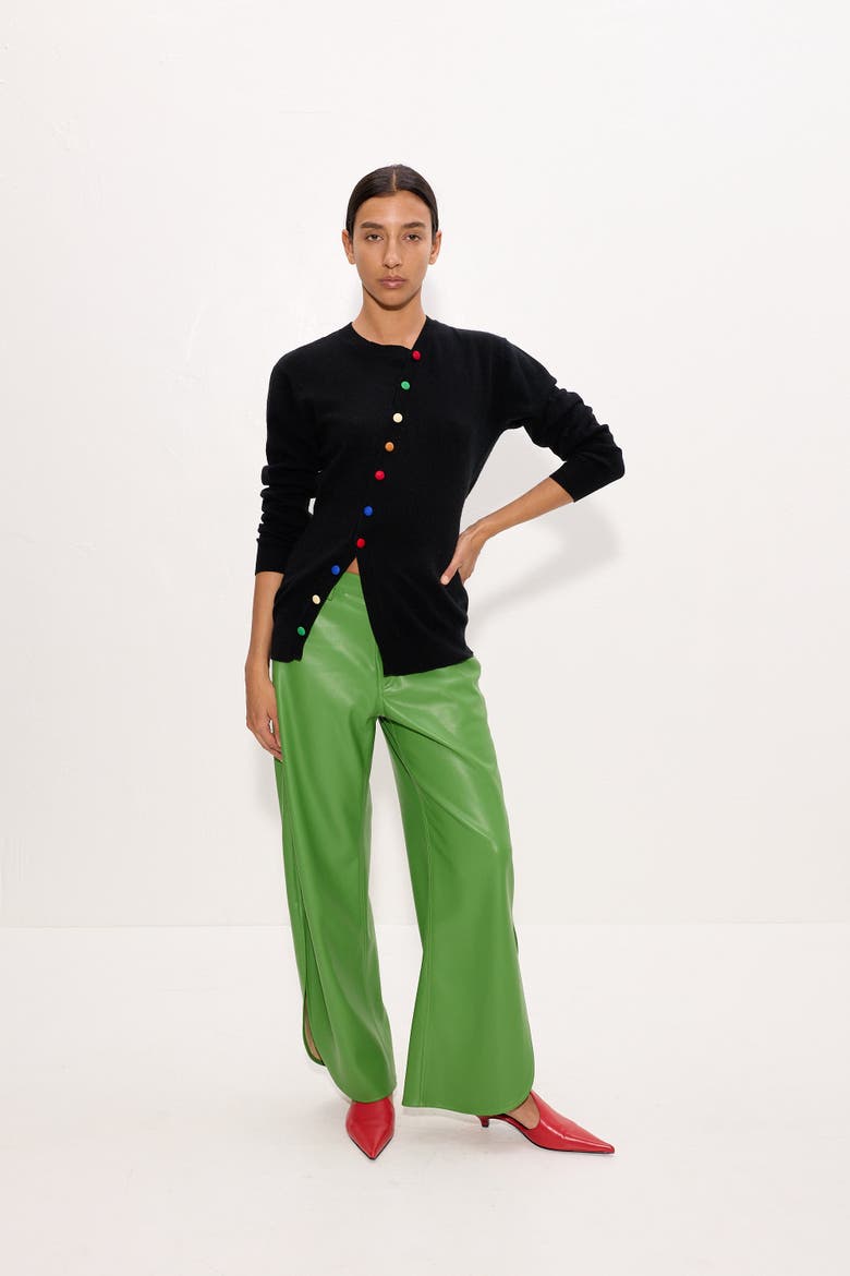 Ada Asymmetrical Cardigan, Alternate, color, Black Multi