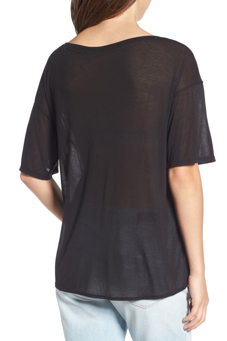 Off the Shoulder Tee, Alternate, color, BLACK