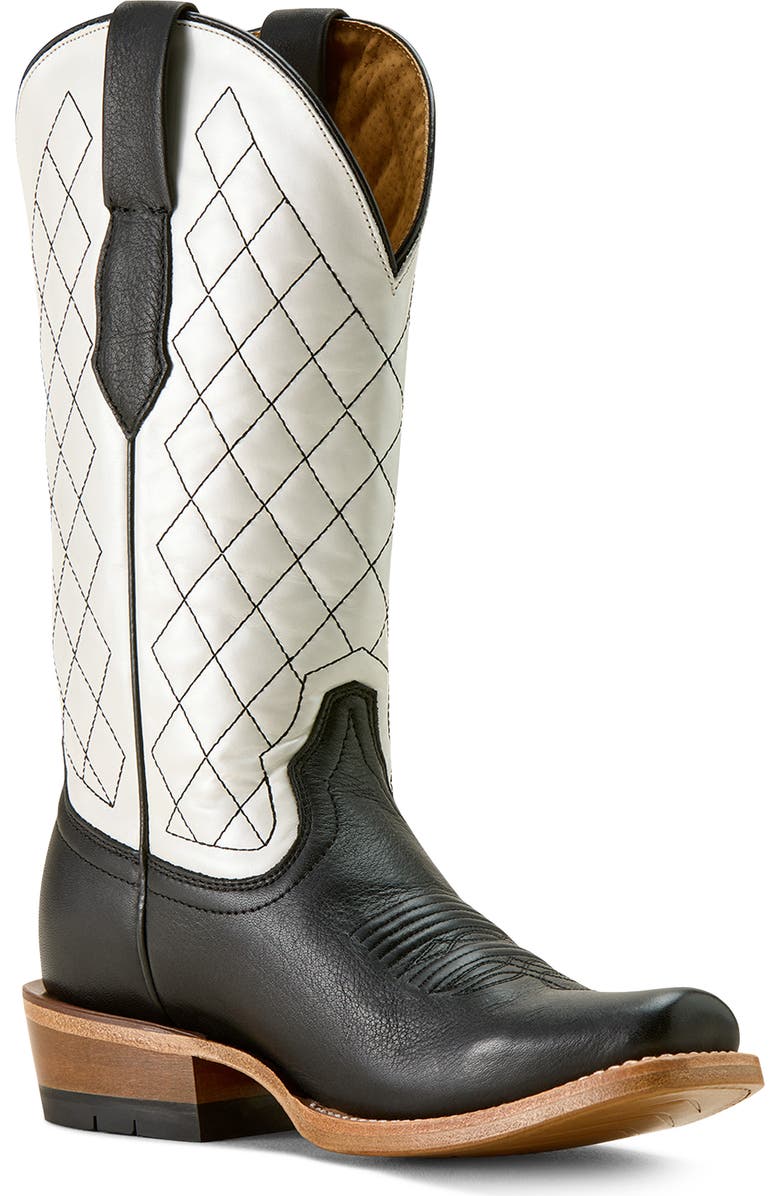 Ariat Futurity Denton Diamond Quilt Leather Boot, Main, color, Black