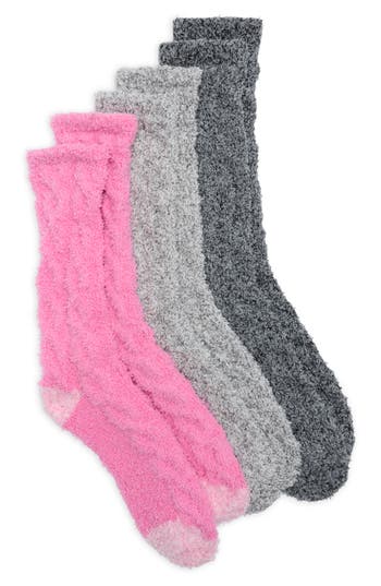 Nordstrom Rack Assorted 3-pack Cable Butter Socks