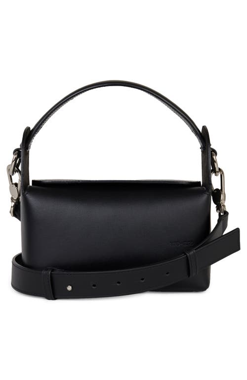 We-ar4 The Pastry Box 20 Leather Top Handle Bag In Black