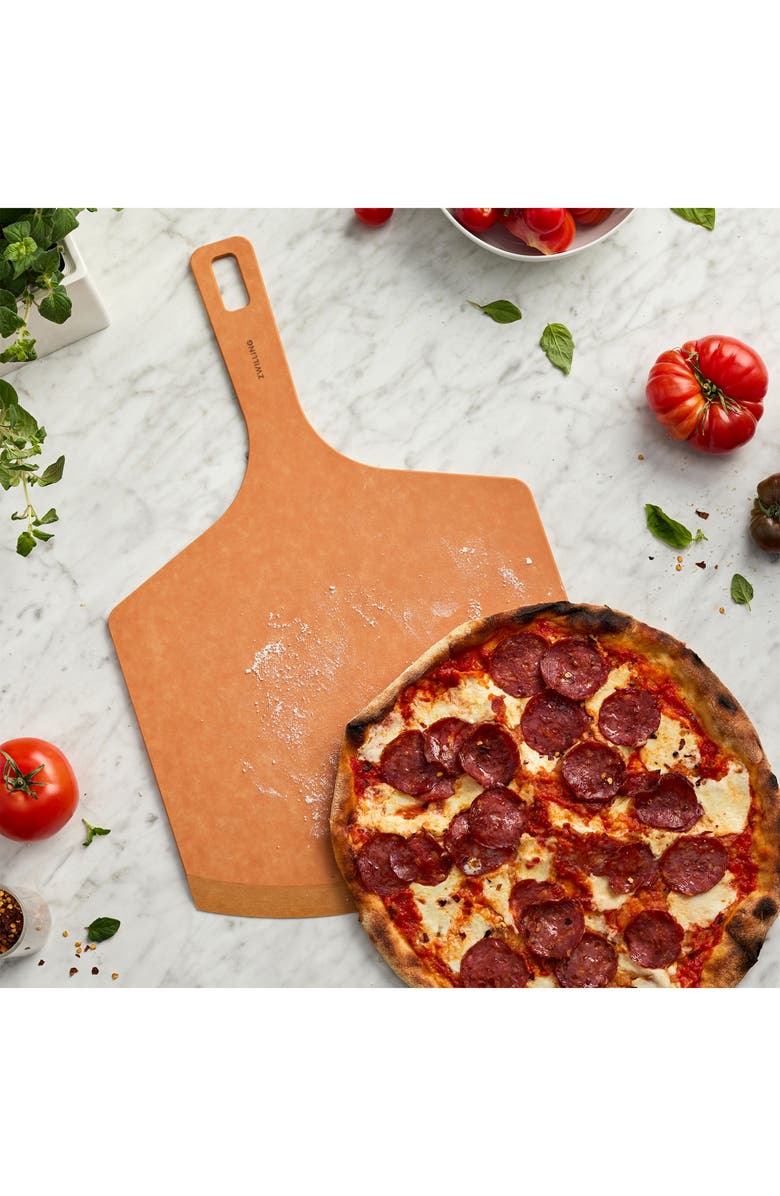 ZWILLING BBQ 2-Piece Plant-Fiber Wood Pizza Peel & Cutter Set, Alternate, color, Natural