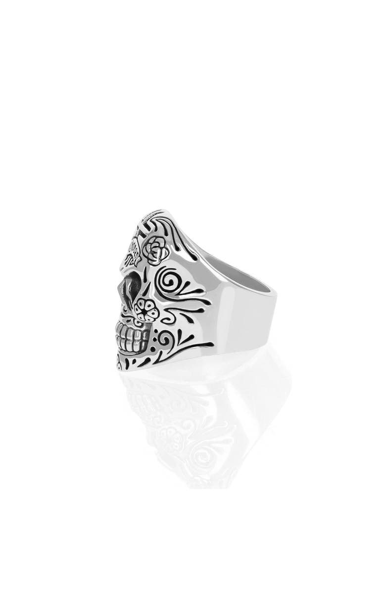 King Baby Studio Skull Ring with Chosen Cross Detail - 20th Anniversary Edition, Alternate, color, 