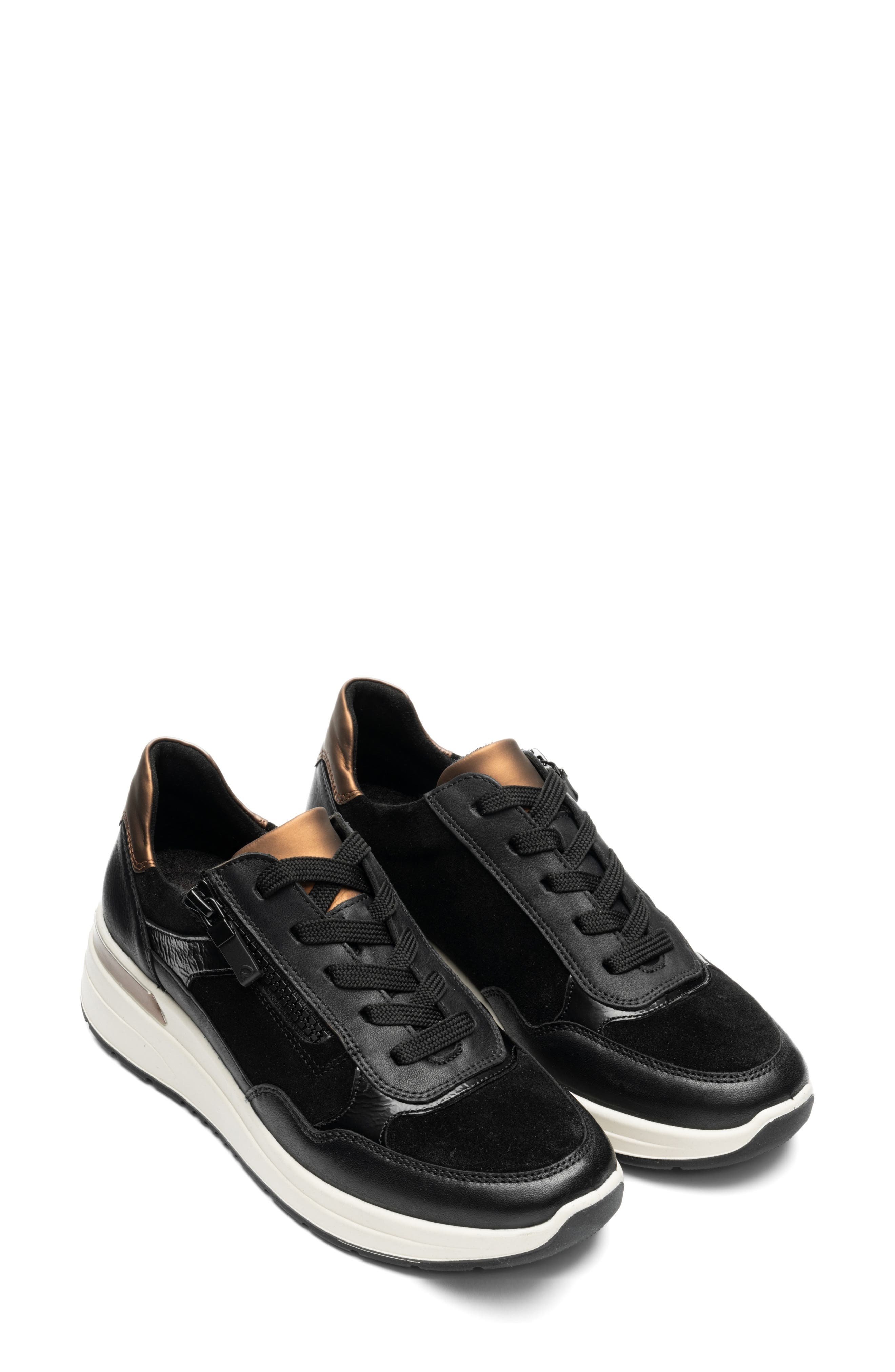 ara Gardenia Sneaker, Main, color, Black/Nuts
