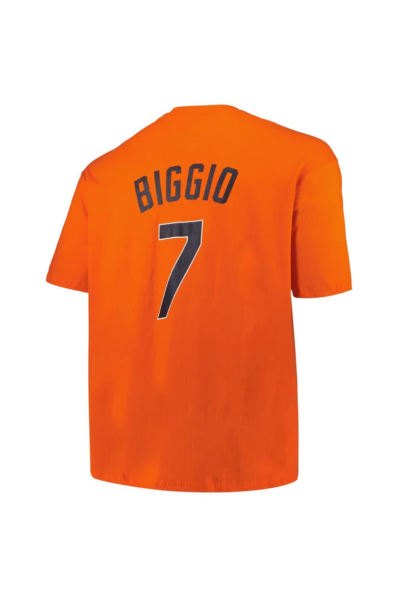 Men's Profile Craig Biggio Orange Houston Astros Big & Tall Cooperstown Collection Player Name & Number T-Shirt, Alternate, color, Orange