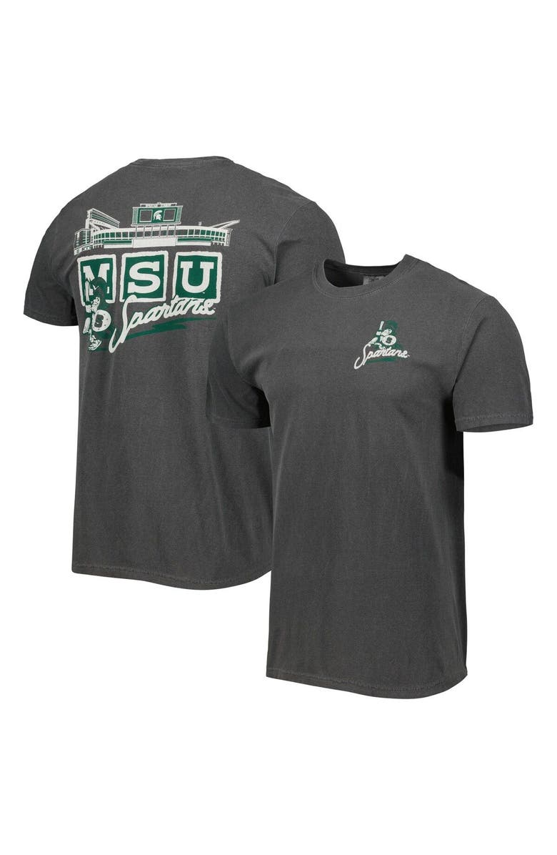 IMAGE ONE Men's Black Michigan State Spartans Vault Stadium T-Shirt, Main, color, Black