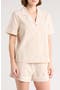 selected Tan Shore Skinny Stripe