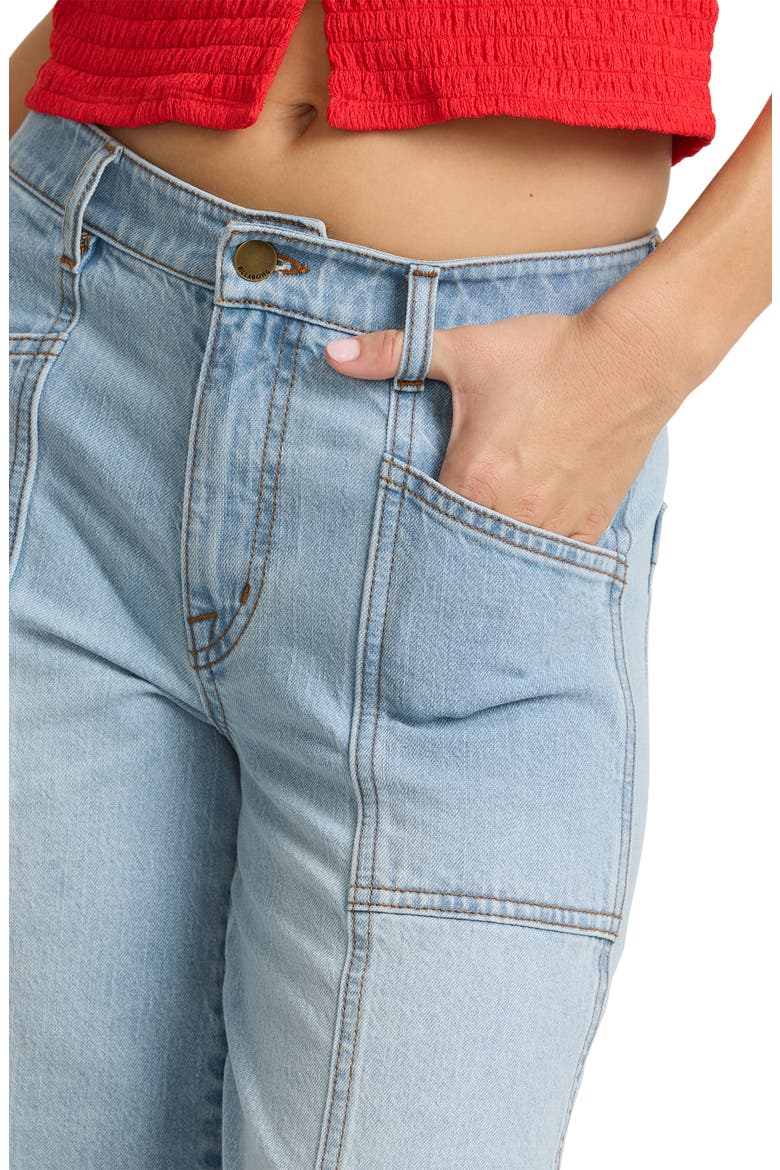 Rival Wide Leg Jeans, Alternate, color, SURF SPRAY
