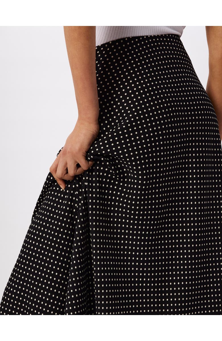 Whistles Mini Spot Maxi Skirt, Alternate, color, Blk/White