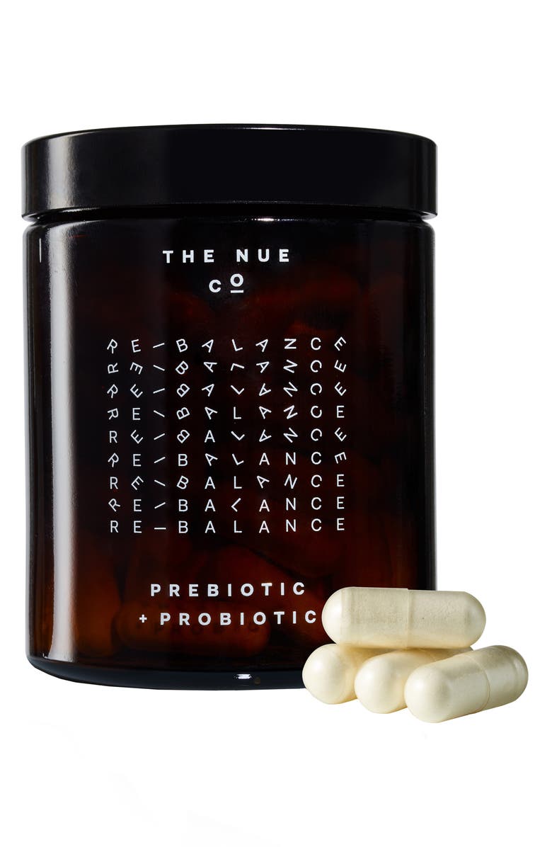The Nue Co Prebiotic + Probiotic Dietary Supplement Capsules, Main, color,