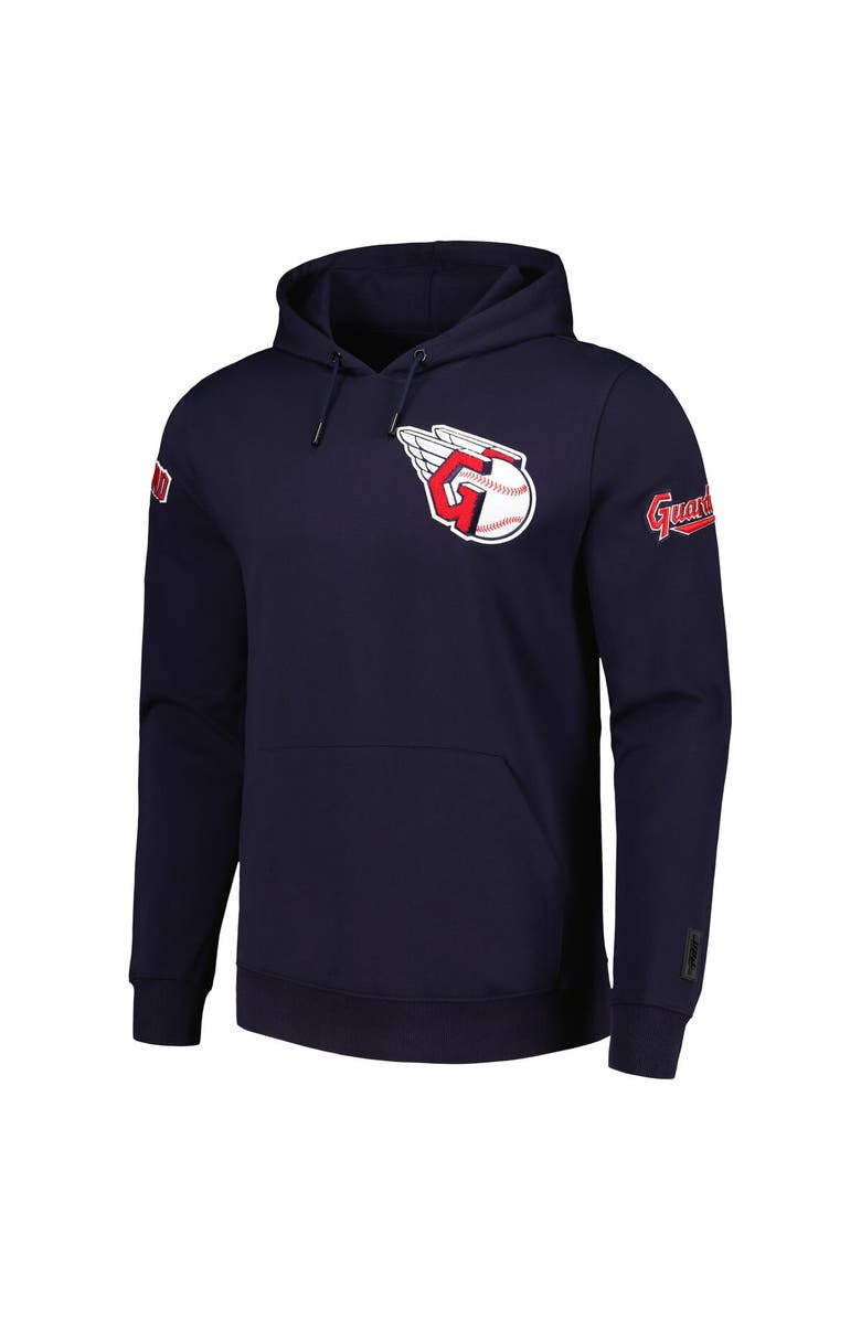 PRO STANDARD Men's Pro Standard Navy Cleveland Guardians Team Logo Pullover Hoodie, Alternate, color,