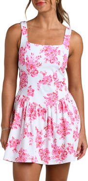 La Blanca Rally Rose Print Tennis Dress