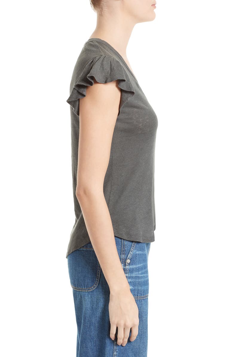 La Vie Rebecca Taylor Washed Texture Jersey Tee, Alternate, color, 