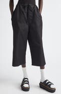 Tao Comme des Garçons Crop Cotton & Linen Twill Wide Leg Pants