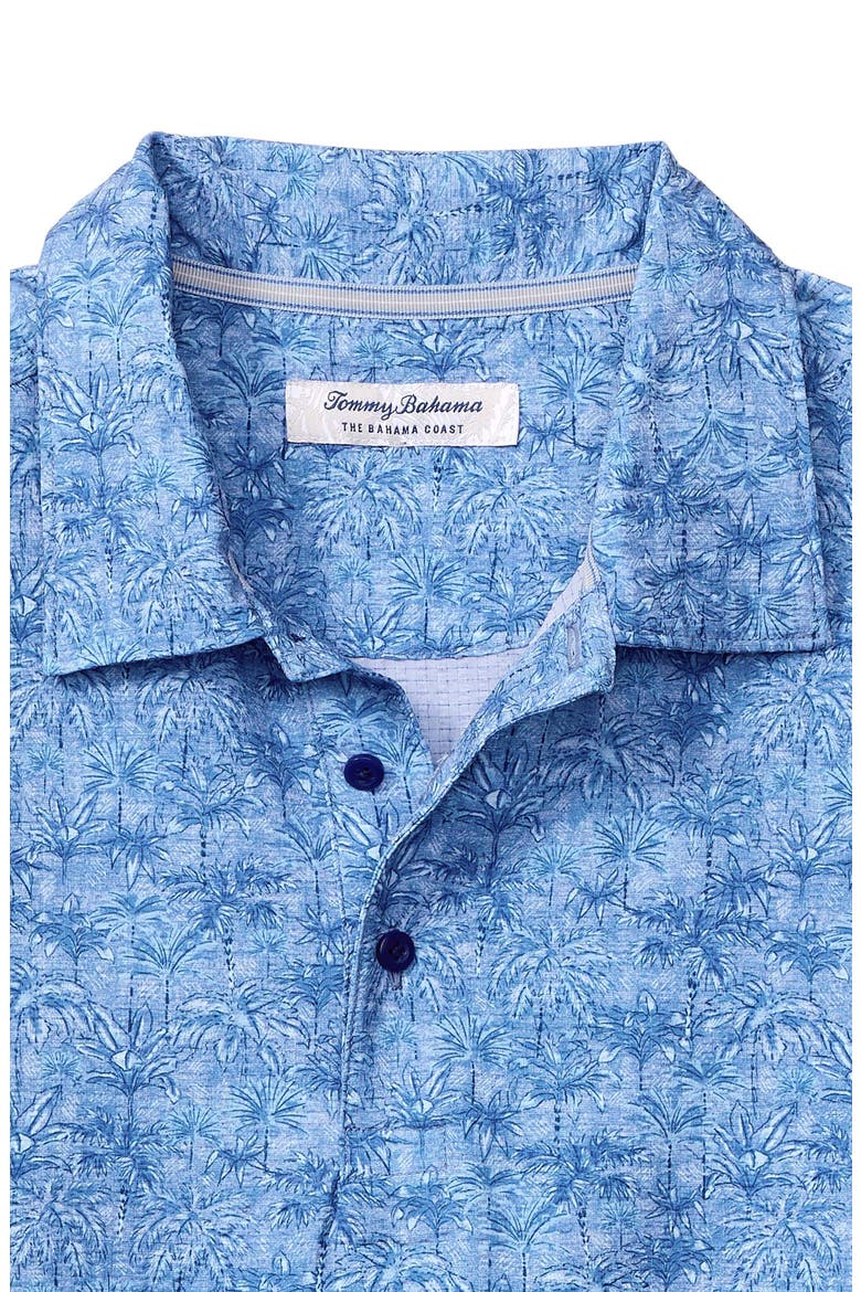 Bahama Coast Palm IslandZone® Performance Polo, Alternate, color, CABO BLUE