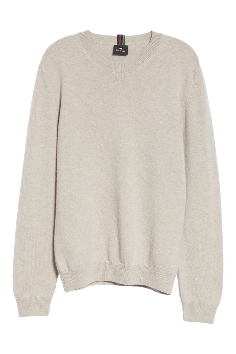 Crewneck Sweater, Alternate, color, BEIGE