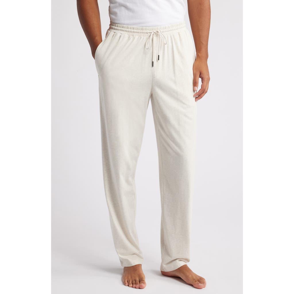 Nordstrom Cotton & Tencel® Modal Lounge Pants in Beige Oatmeal Light Heather