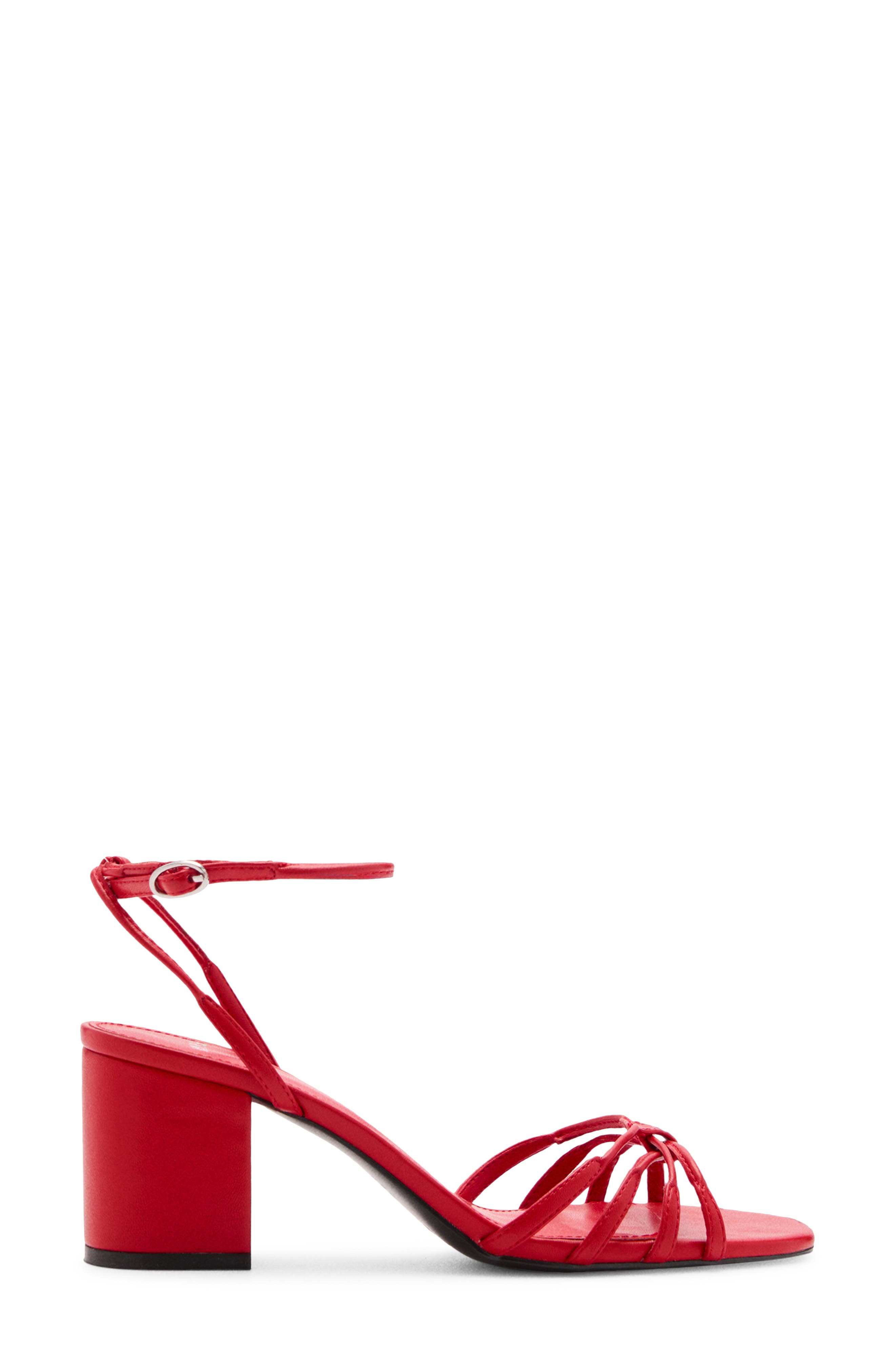 MANGO Ankle Strap Sandal, Alternate, color, Red