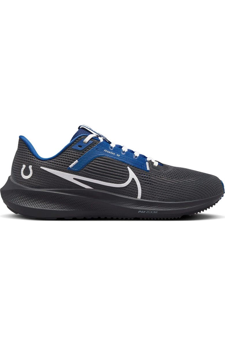 Nike Unisex Nike Anthracite Indianapolis Colts Zoom Pegasus 40 Running Shoe, Main, color, Anthracite