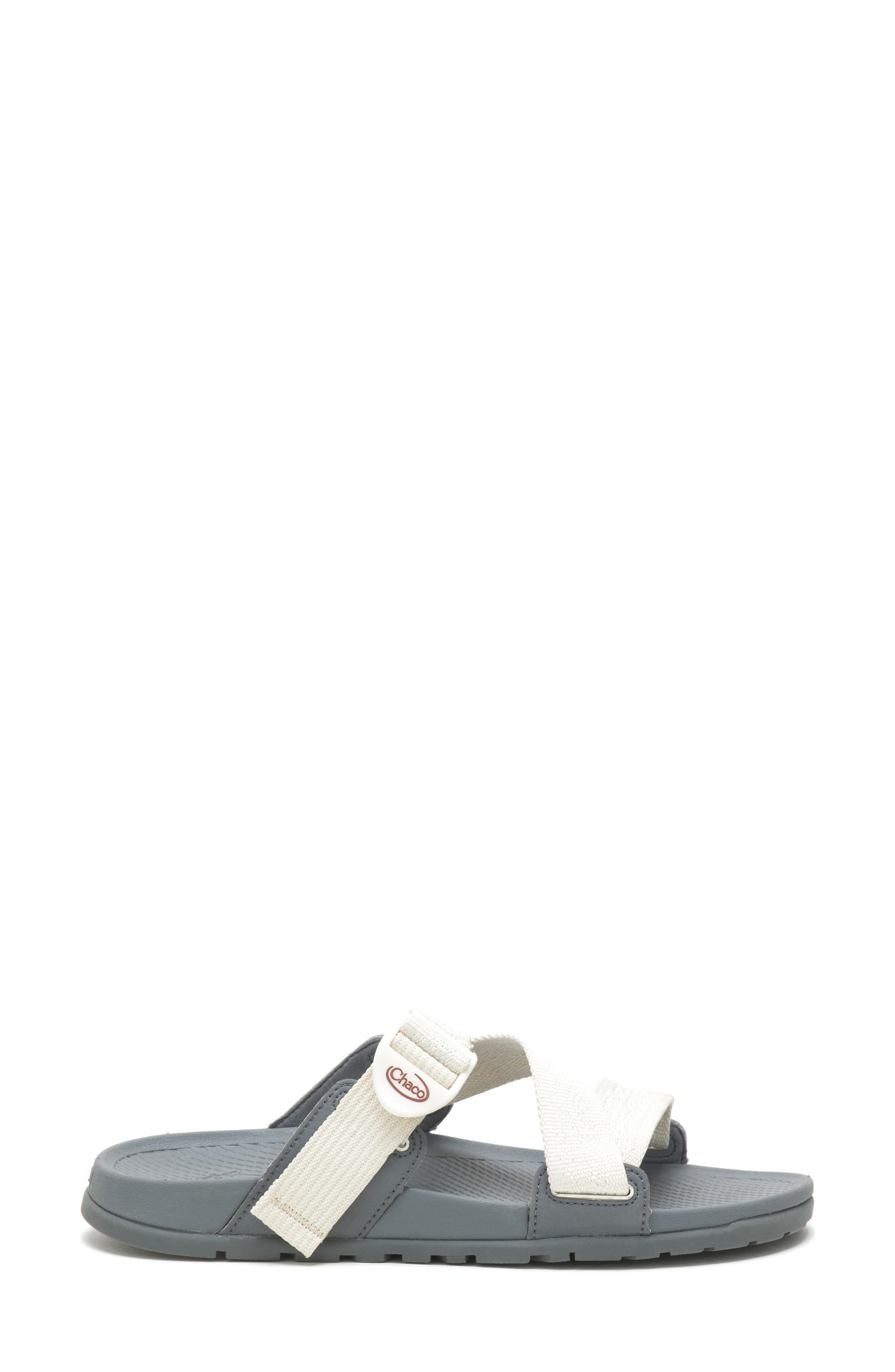 Lowdown Slide Sandal, Alternate, color, NATURAL FABRIC