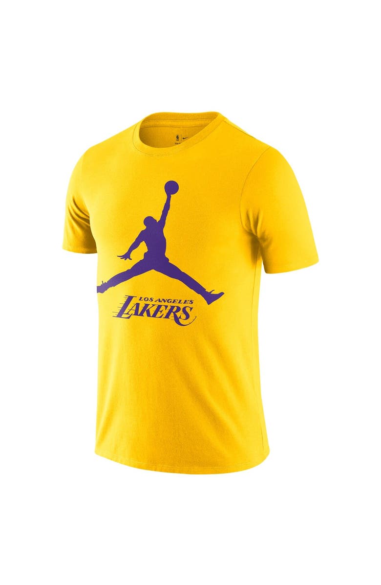 Jordan Brand Men's Nike Gold Los Angeles Lakers Essential Jumpman T-Shirt, Alternate, color, 