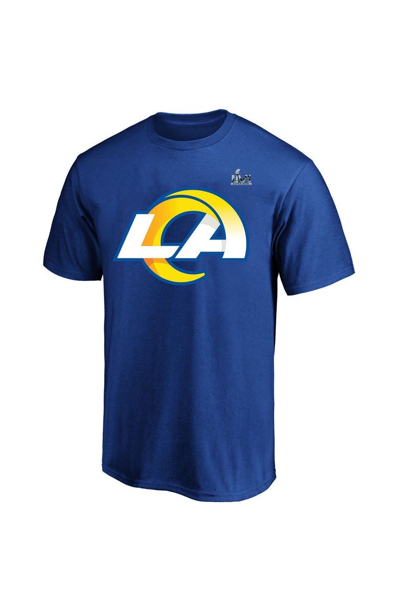 FANATICS Men's Fanatics Branded Matthew Stafford Royal Los Angeles Rams Super Bowl LVI Big & Tall Name & Number T-Shirt, Alternate, color,