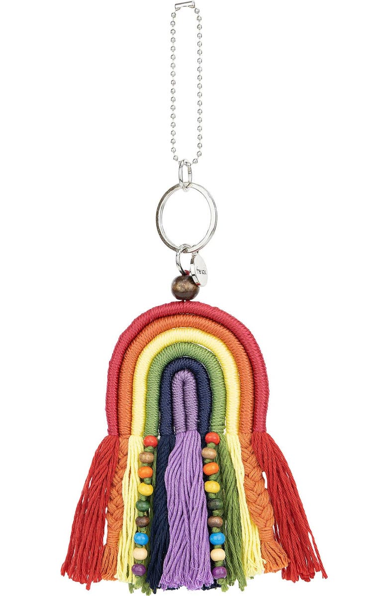 The Sak Yarnicharmz Hand Crochet Dangle - Rainbow, Main, color,