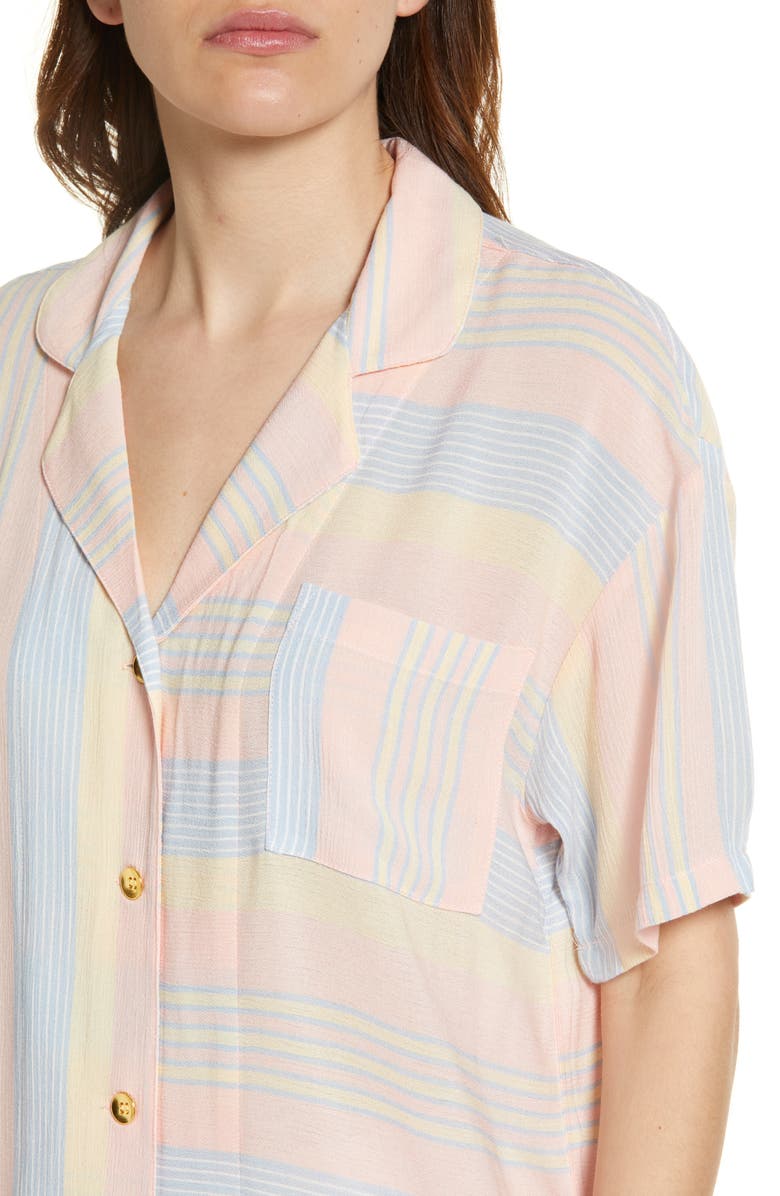 PJ Salvage Sunset Stripes Pajama Top, Alternate, color, 