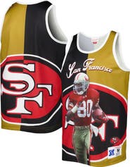 Mitchell & Ness Men's Mitchell & Ness Jerry Rice Black/Gold San Francisco 49ers Retired Player Graphic Tank Top