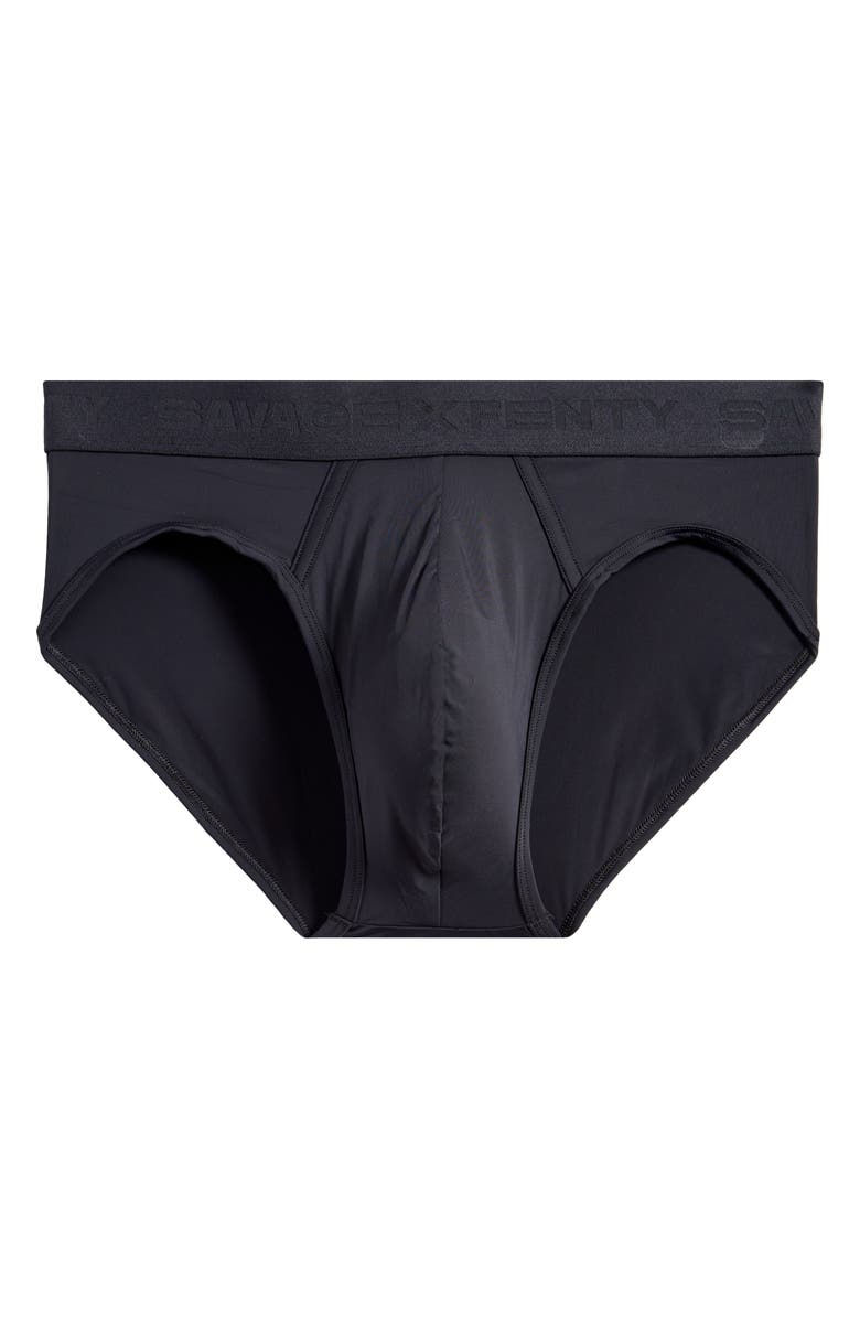 SAVAGE X FENTY Shadow Fit Briefs, Alternate, color, Black Caviar