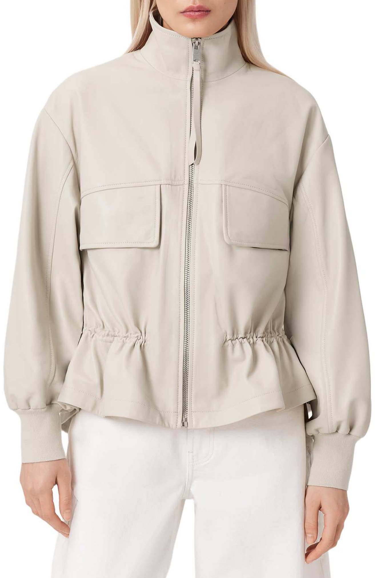 Flor Leather Peplum Jacket - image 3