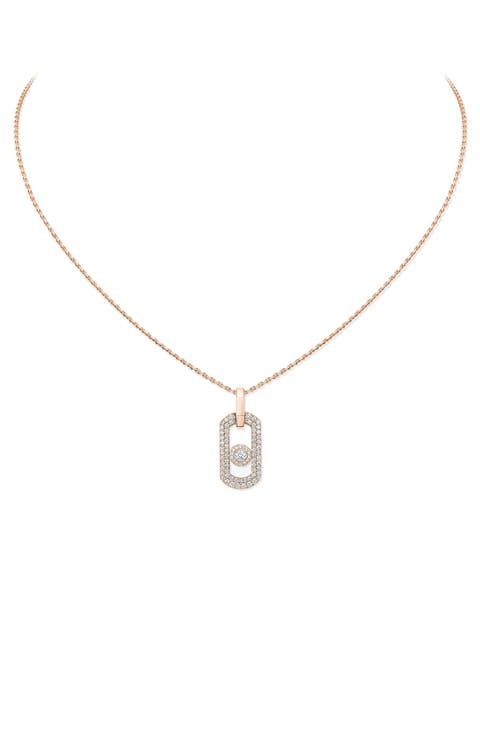 So Move Diamond Pavé 18K Gold Necklace