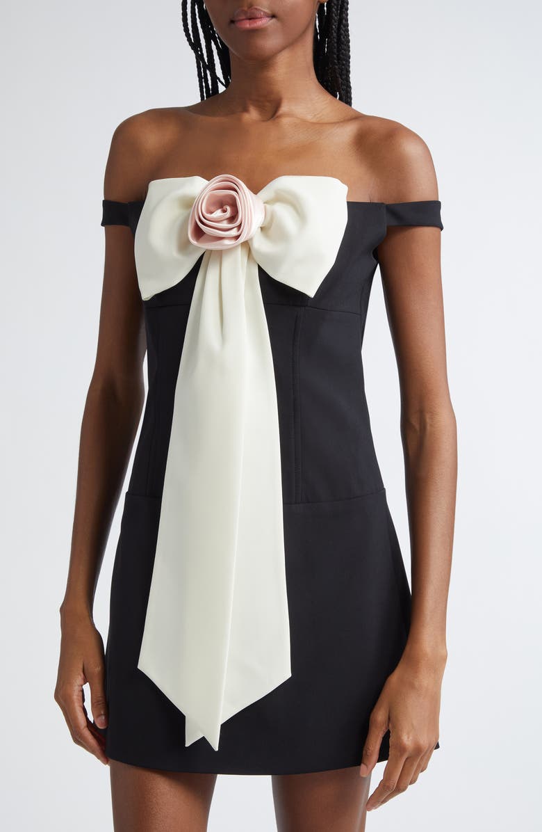 Sandy Liang Tulips Off the Shoulder Minidress, Alternate, color, 