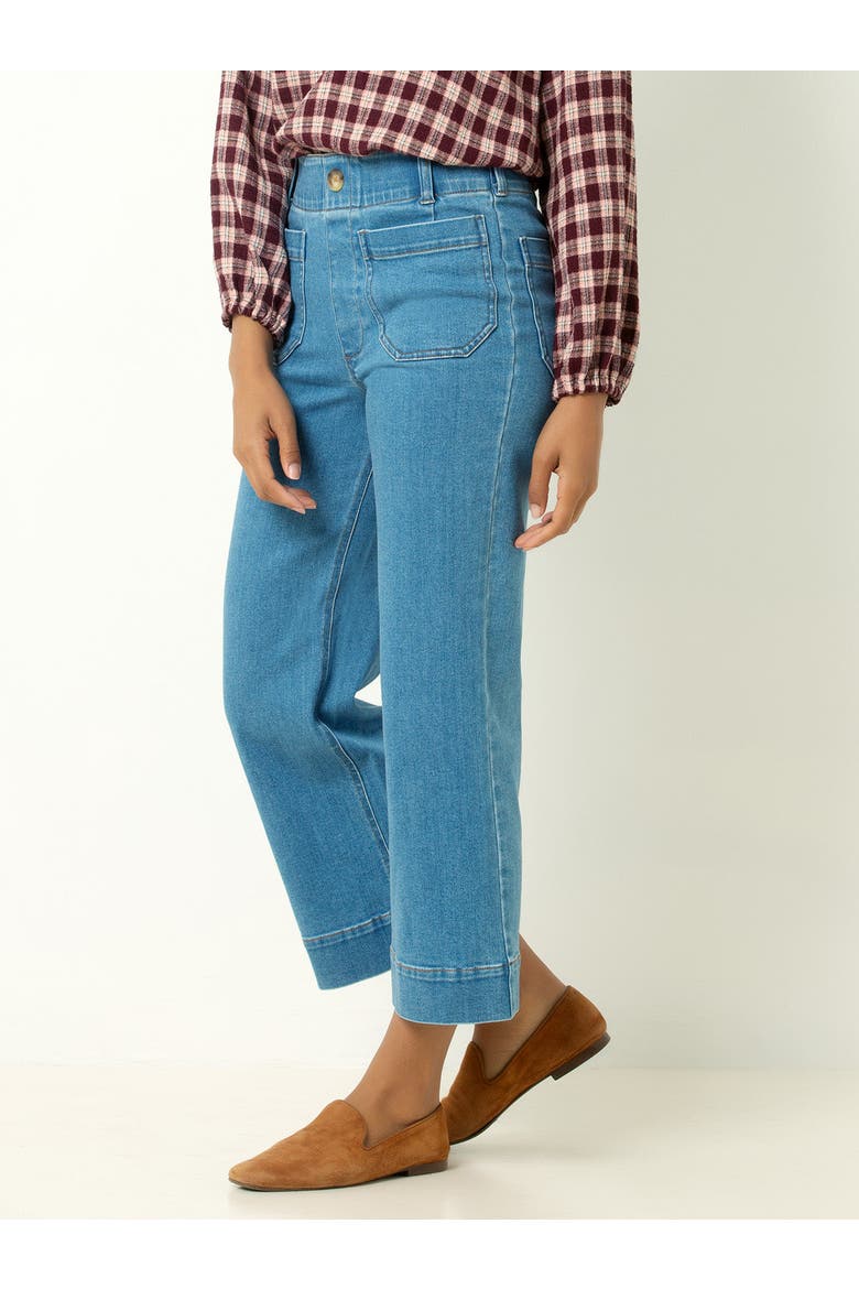 High Waist Crop Jean, Alternate, color, Sky Blue