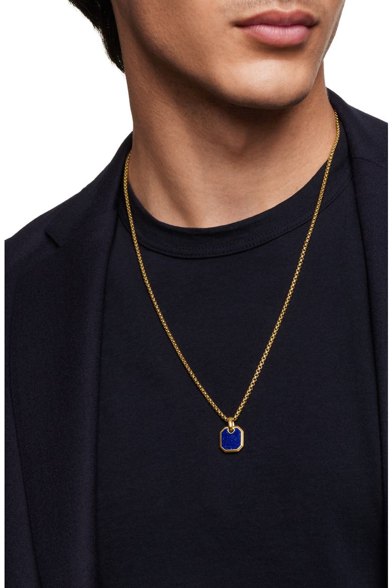 Roman Lapis Lazuli Amulet in 18K Yellow Gold, Alternate, color, 18K YELLOW GOLD