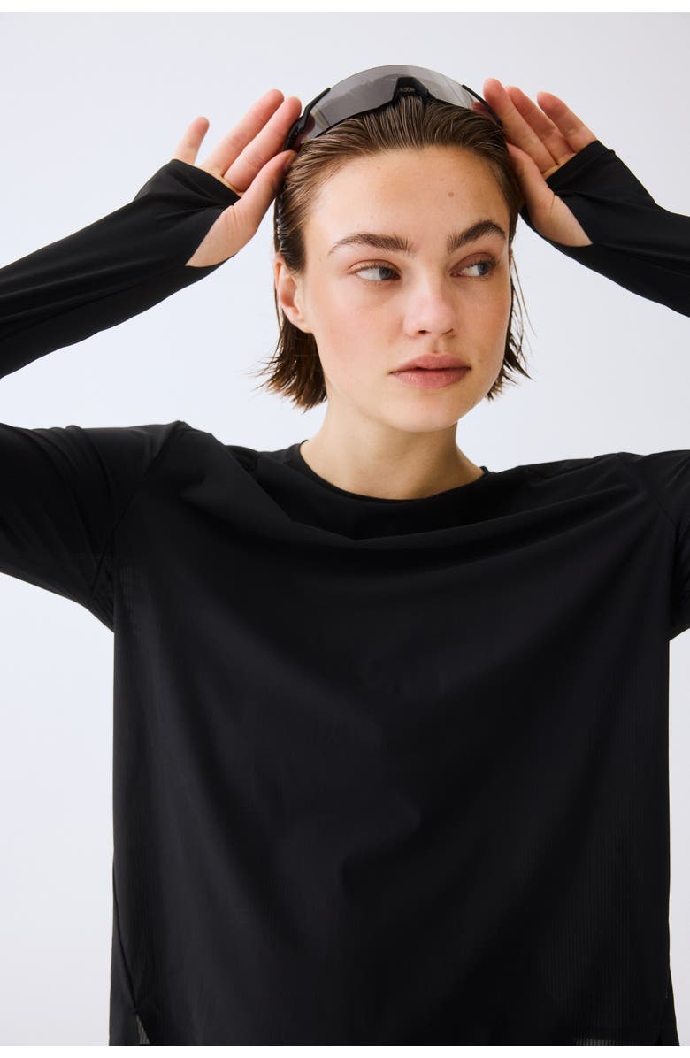 H&M Sports Top With Drymove, Alternate, color, Black