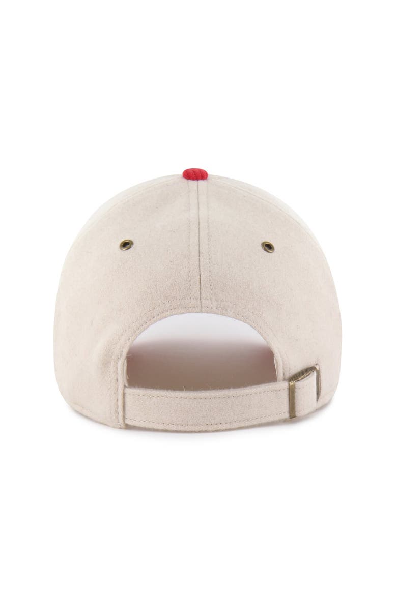 Women's '47 Natural/Red Tampa Bay Buccaneers Rope Script Clean Up Adjustable Hat, Alternate, color, Natural
