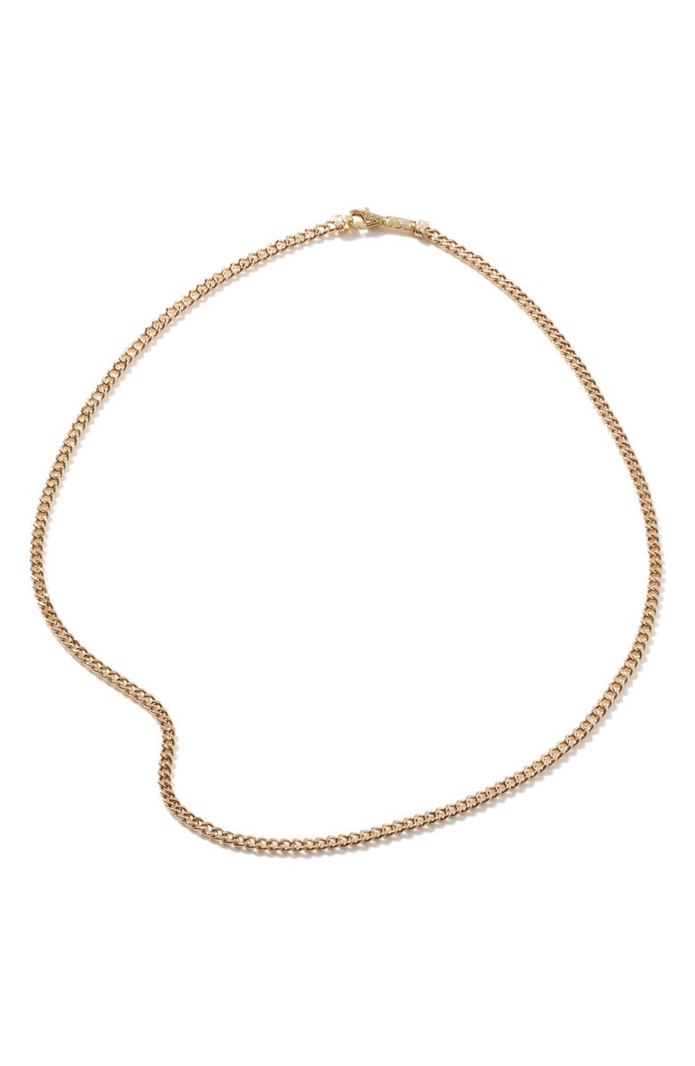 John Hardy Curb Chain Necklace, Gold, 3.6mm, Alternate, color, 