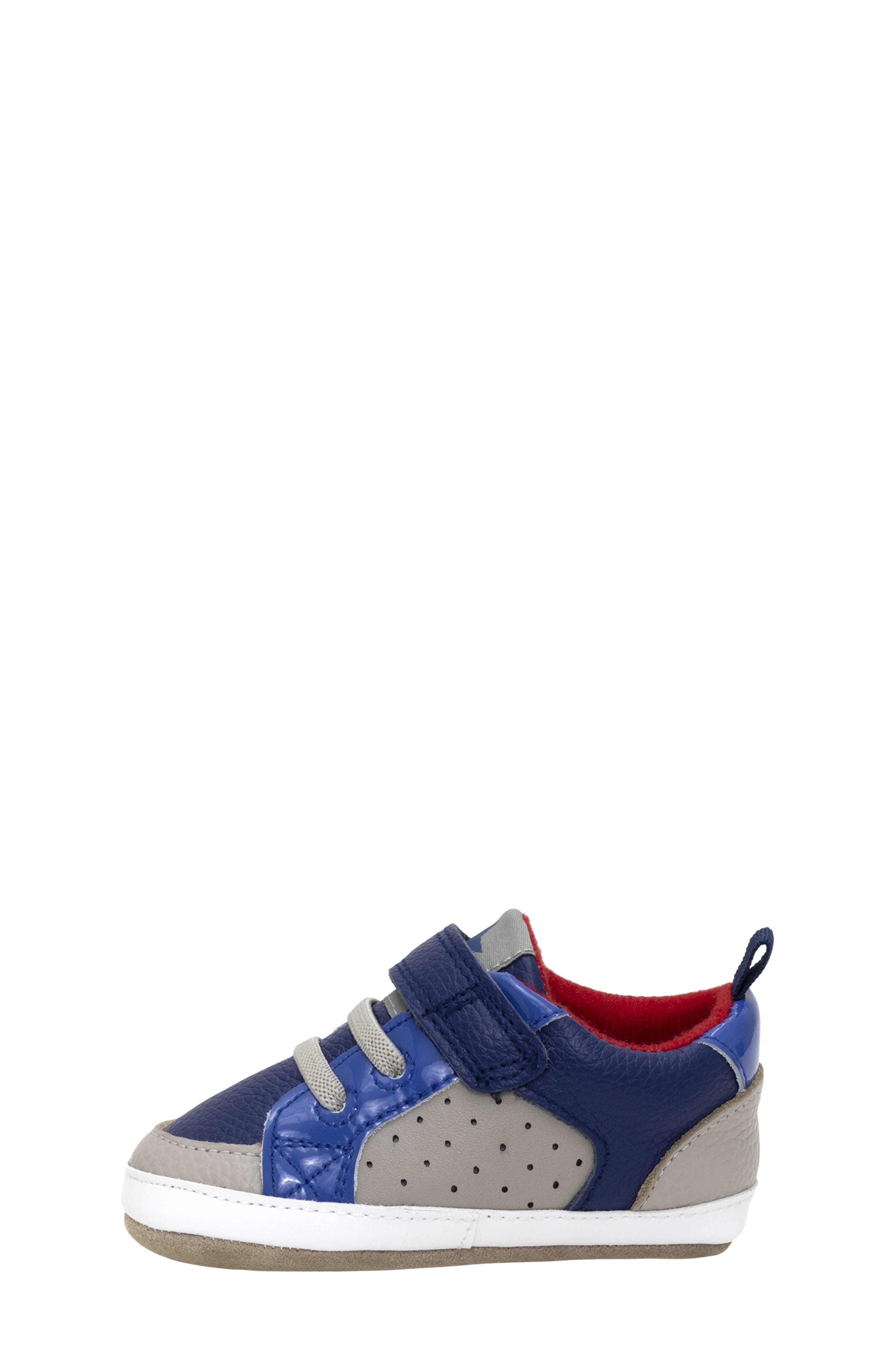 Robeez<sup>®</sup> Jarette Slip On Sneaker, Alternate, color, Navy