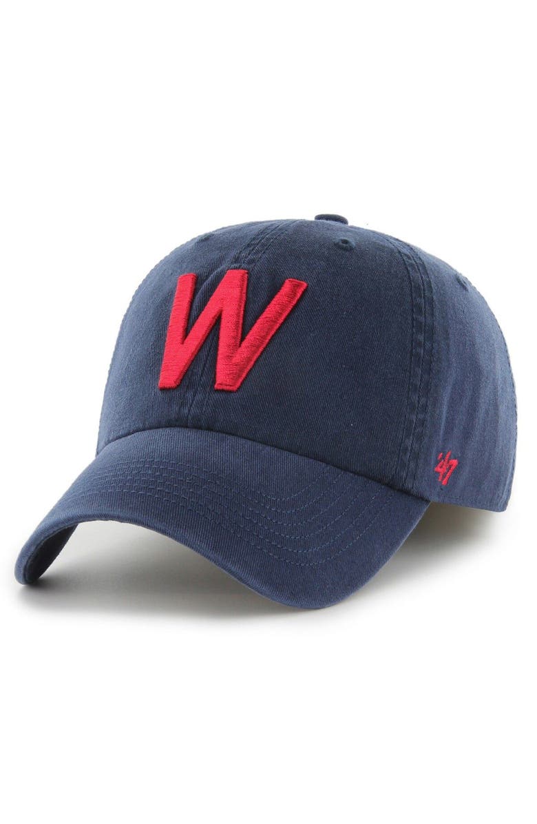 '47 Men's '47 Navy Washington Senators Cooperstown Collection Franchise Fitted Hat, Main, color, Navy