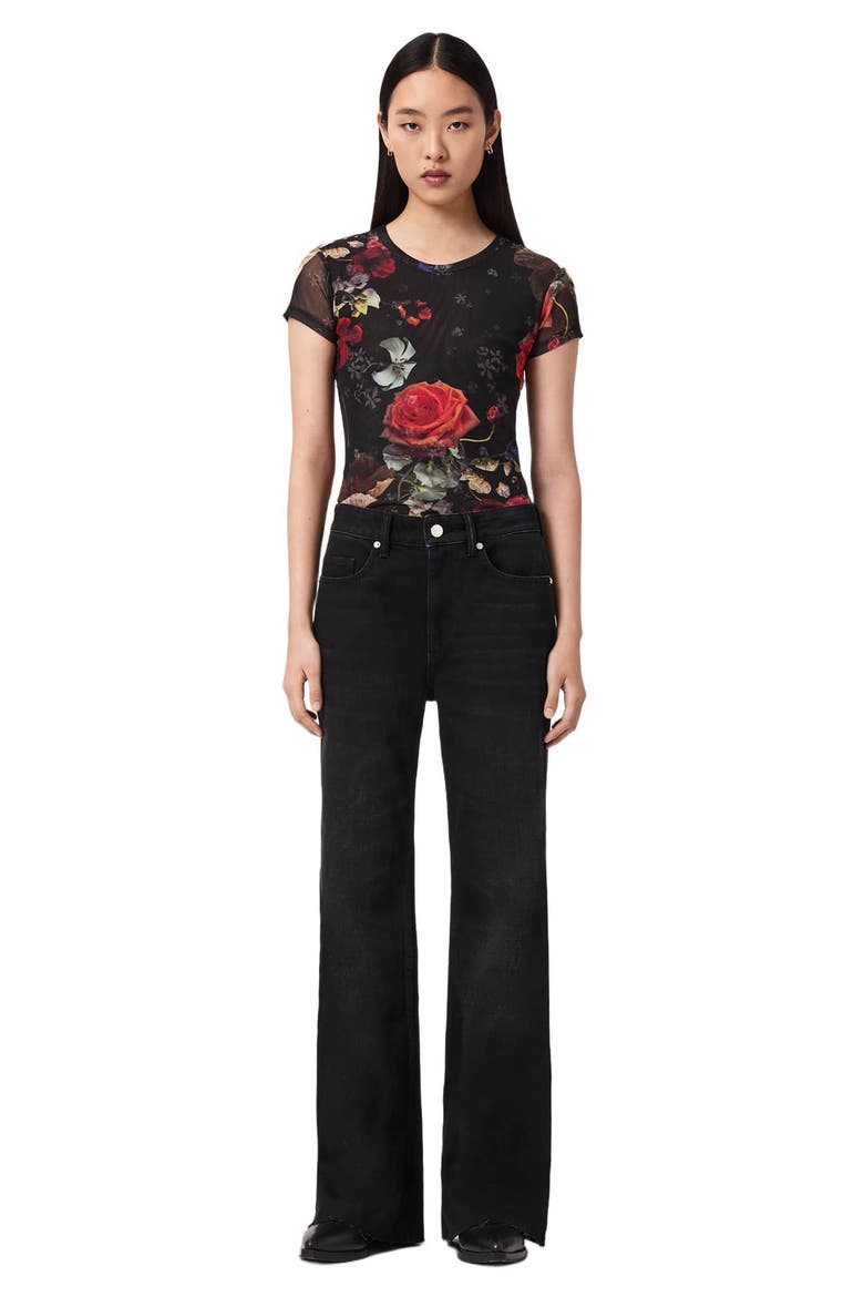 Ellie Mesh T-Shirt, Alternate, color, HAZE BLACK