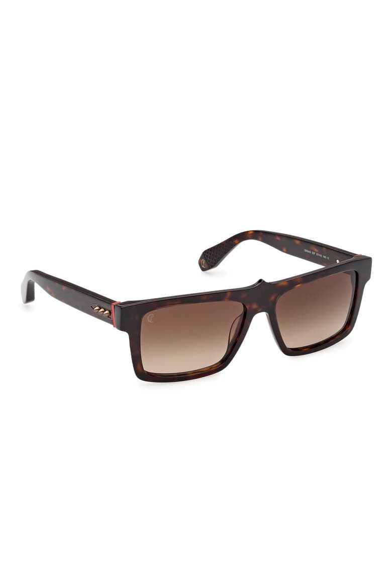 57mm Square Sunglasses, Alternate, color, CLASSIC HAVANA / BRONZE