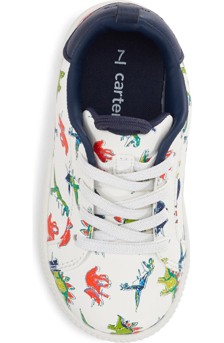 CARTERS Tryptic Dinosaur Print Sneaker, Alternate, color,