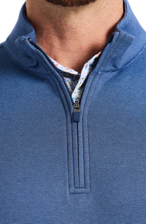 Robert Graham Troland Quarter Zip Top In Blue