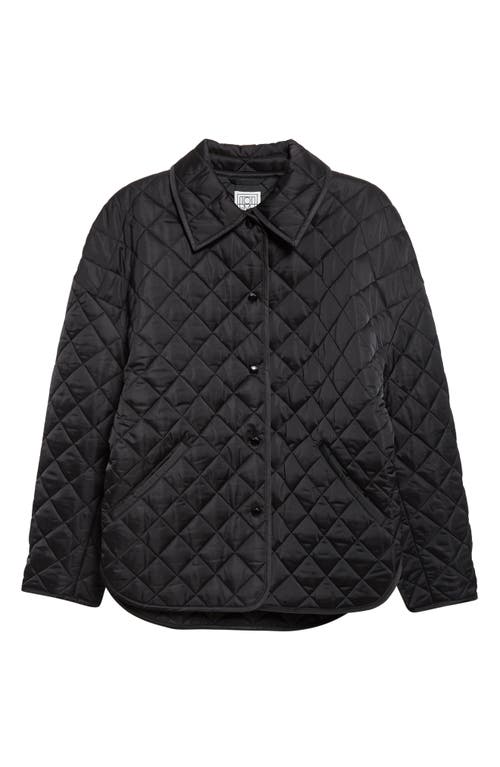 Totême Toteme Oversize Quilted Jacket In Black