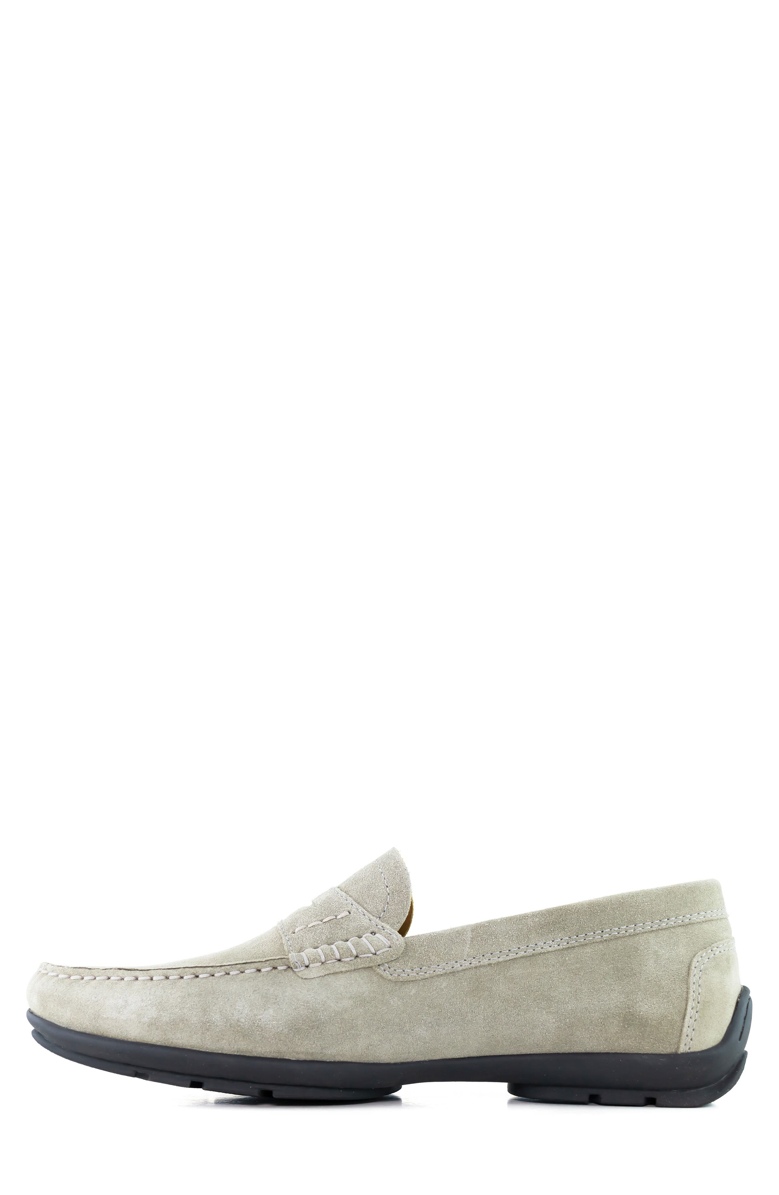 Hamilton Penny Strap Driving Loafer, Alternate, color, GREY SUEDE