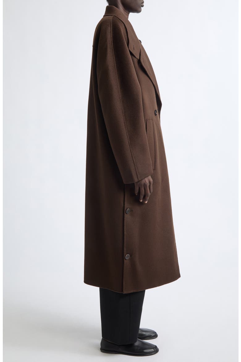 Wool & Cashmere Coat, Alternate, color, DARK OAK